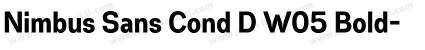 Nimbus Sans Cond D W05 Bold字体转换